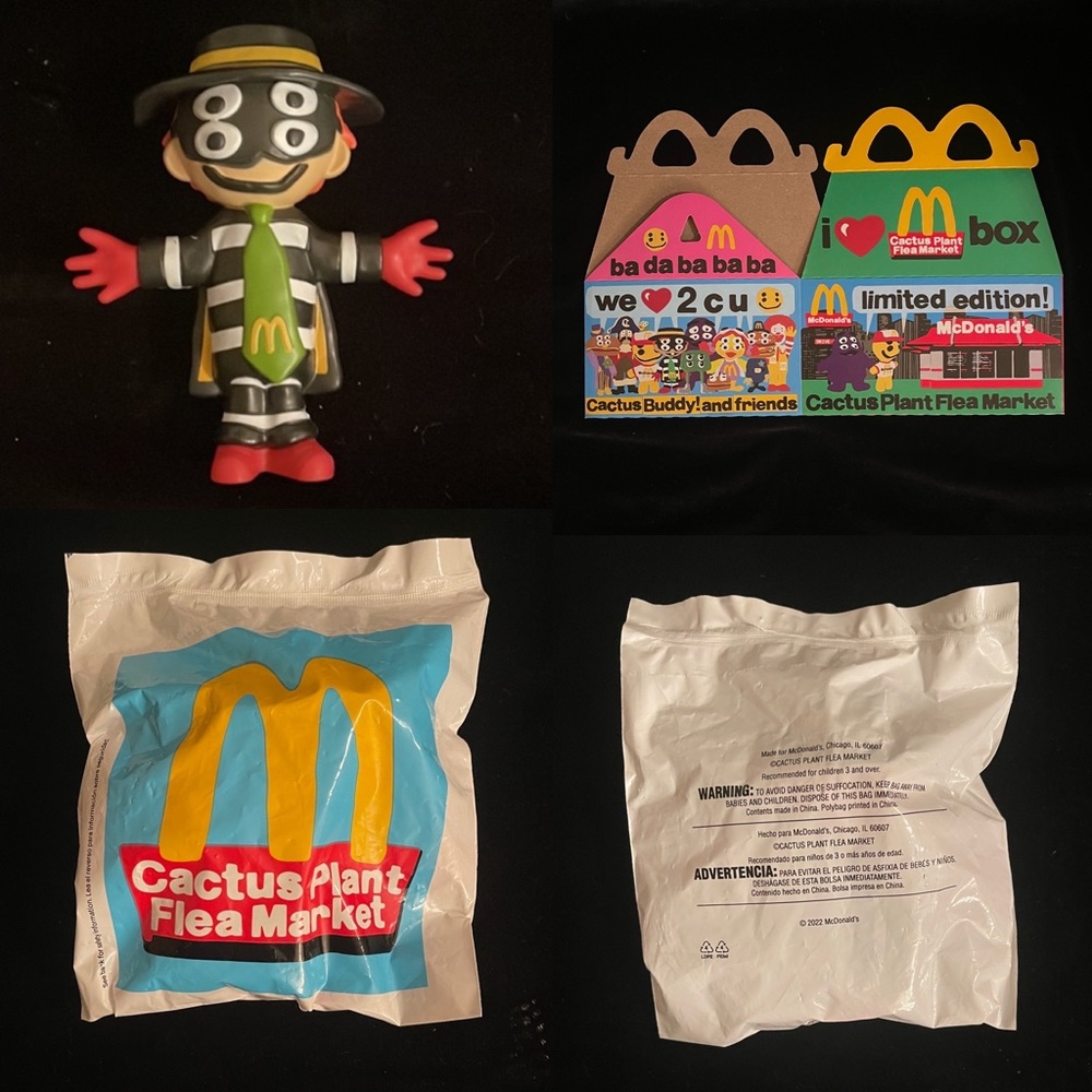 Mcdonald's Cactus Flea Market Adult Happy Meal. HAMBURGLER SEALED